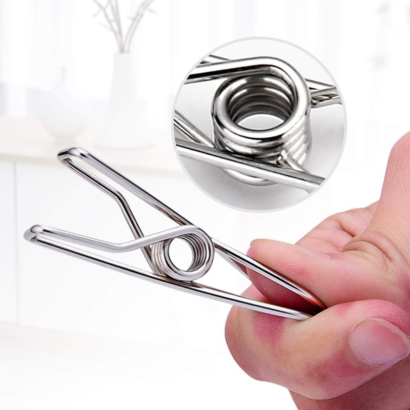 10/50PCS Stainless Steel Clips - Towel Bar Stainless ulasan dan harga