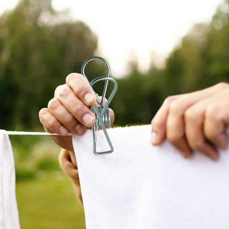 10/50PCS Stainless Steel Clips - Towel Bar Stainless ulasan dan harga