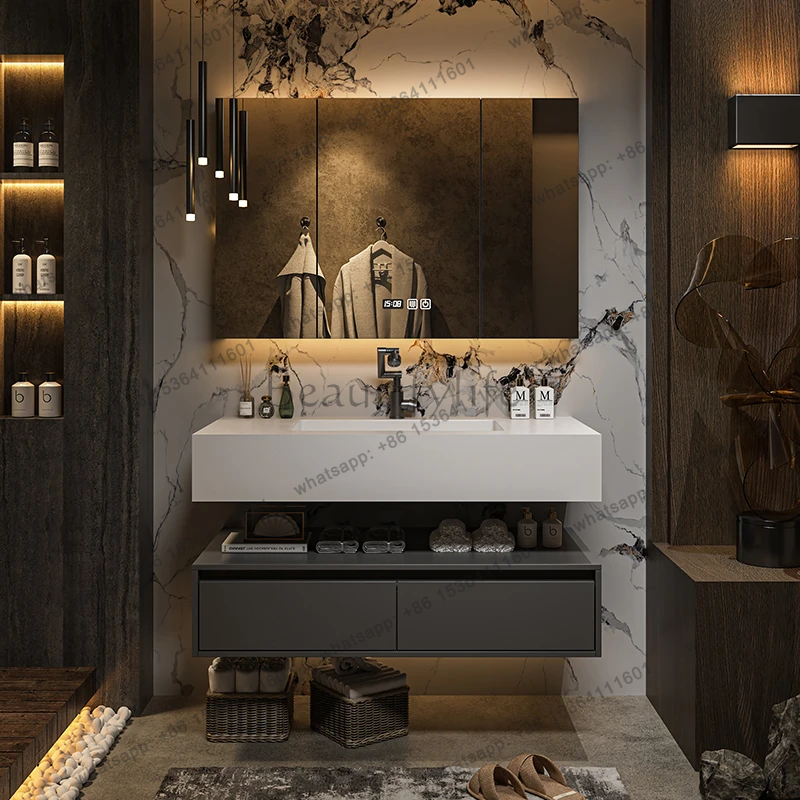 ljy Mirror Storage Bathroom Ca - Home Bathroom Vanity Combo ulasan dan harga