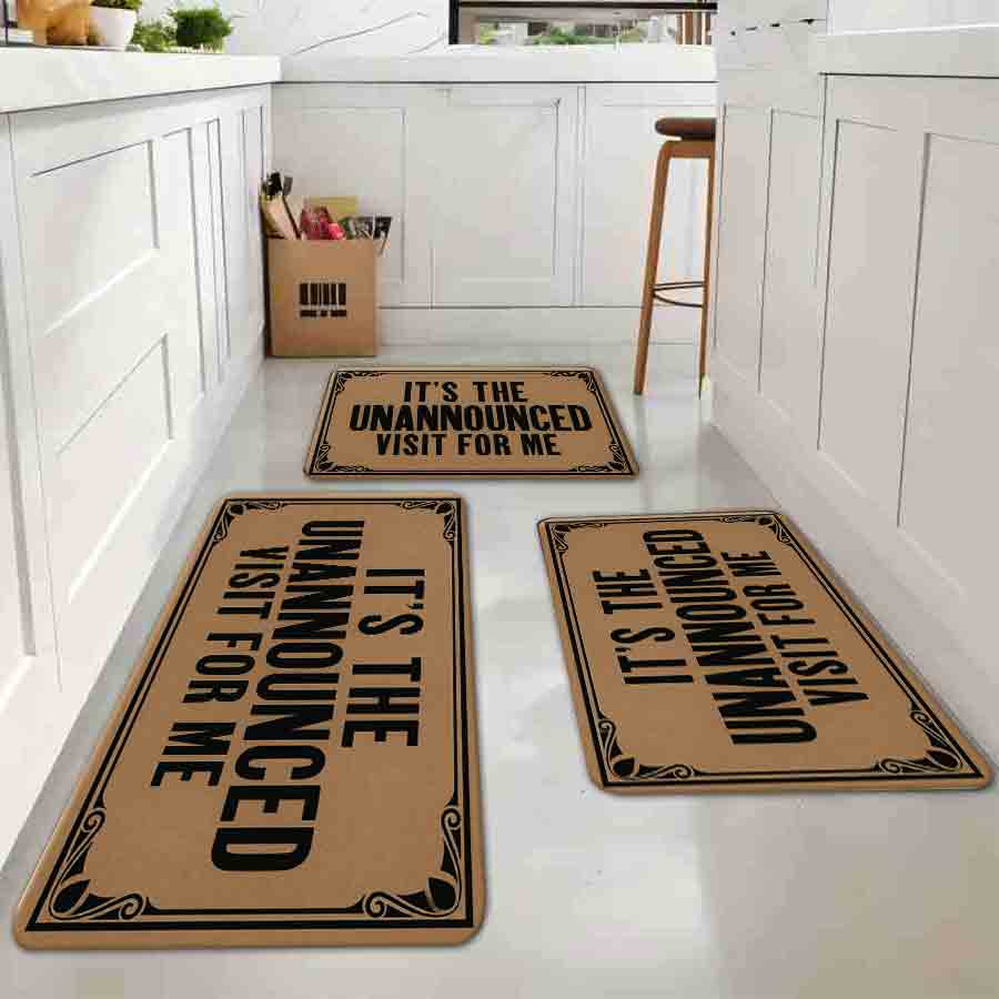1/2/3Pcs Flannel Kitchen Mat—F - Bathroom Home Visit ulasan dan harga