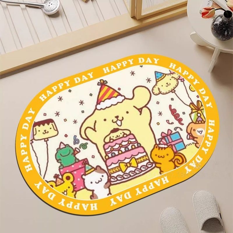 Pudding Dog Inspired Bath Mat  - Home Bathroom Mats ulasan dan harga