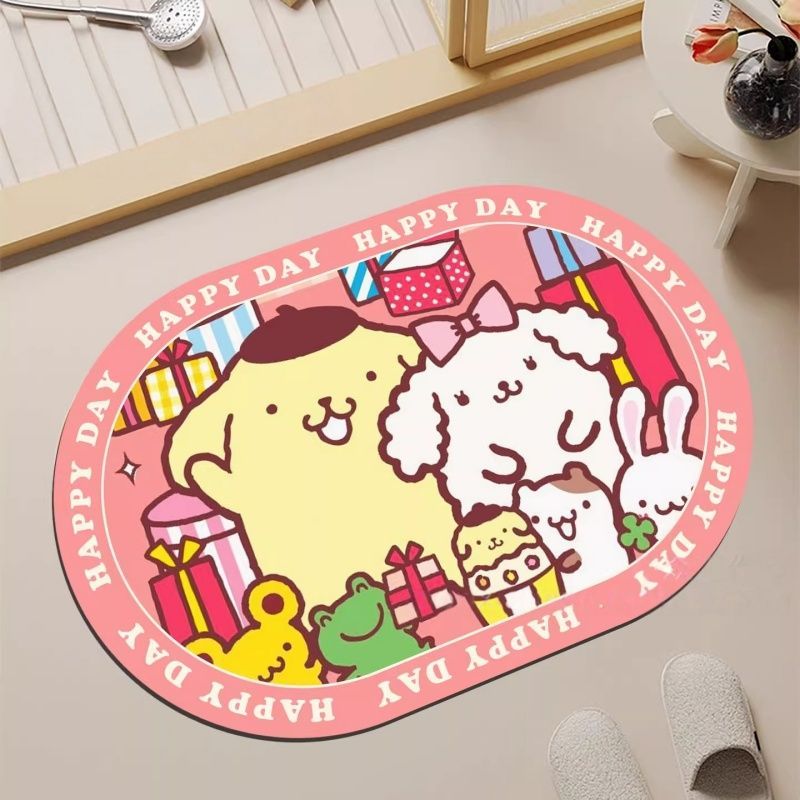 Pudding Dog Inspired Bath Mat  - Home Bathroom Mats ulasan dan harga