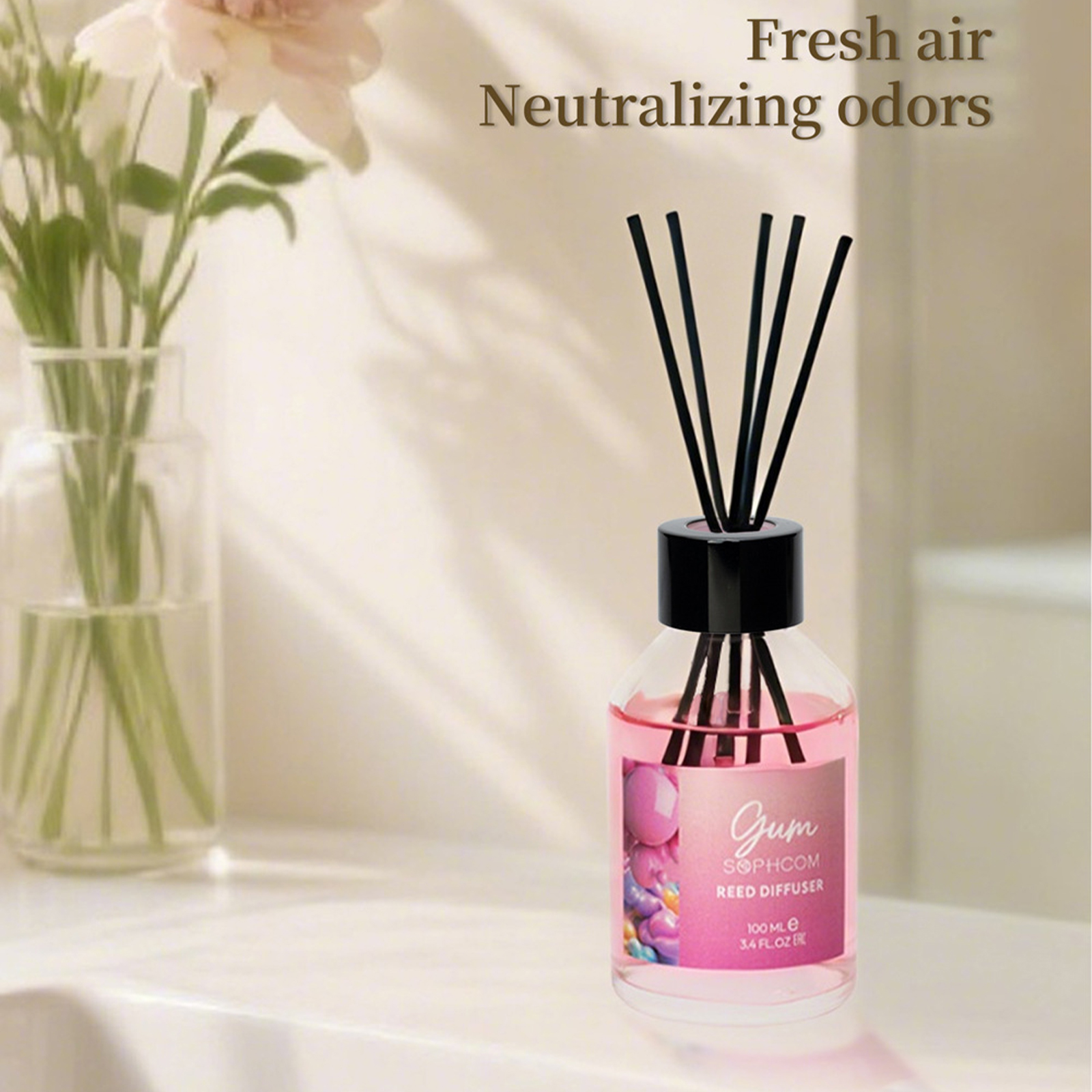 100ml Floral Fruity Reed Diffu - Home Bathroom Freshener ulasan dan harga