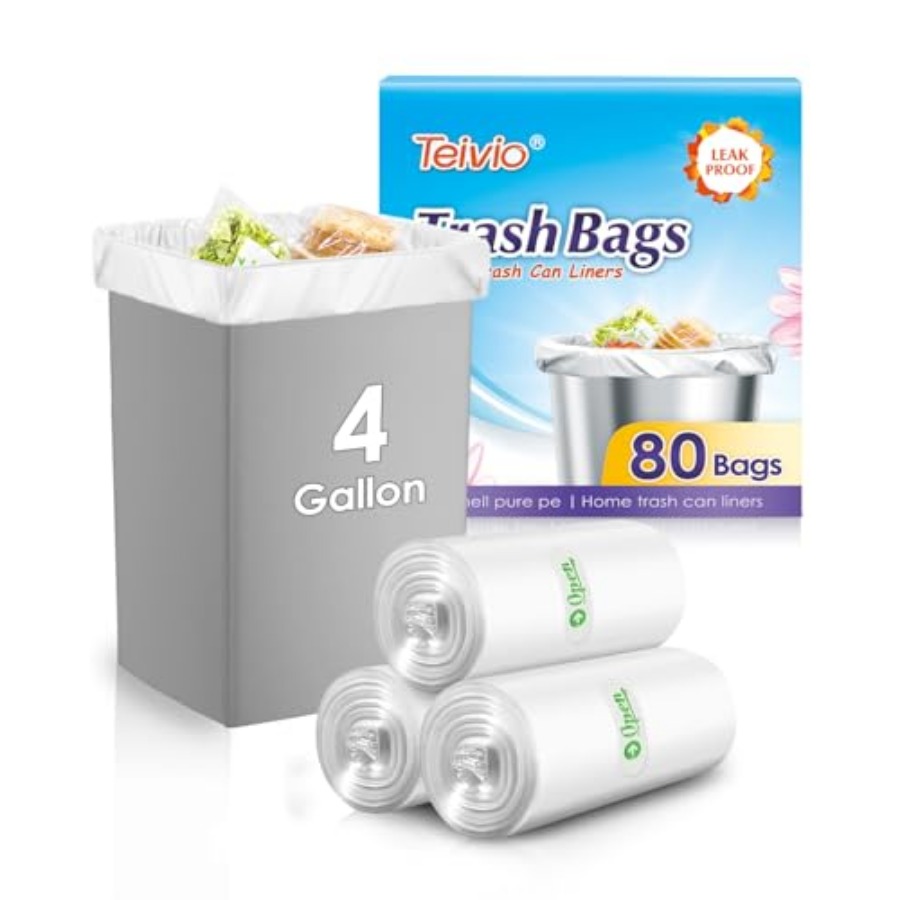 4 Gallon 80 Counts Small Trash - Home Bathroom Trash Can ulasan dan harga