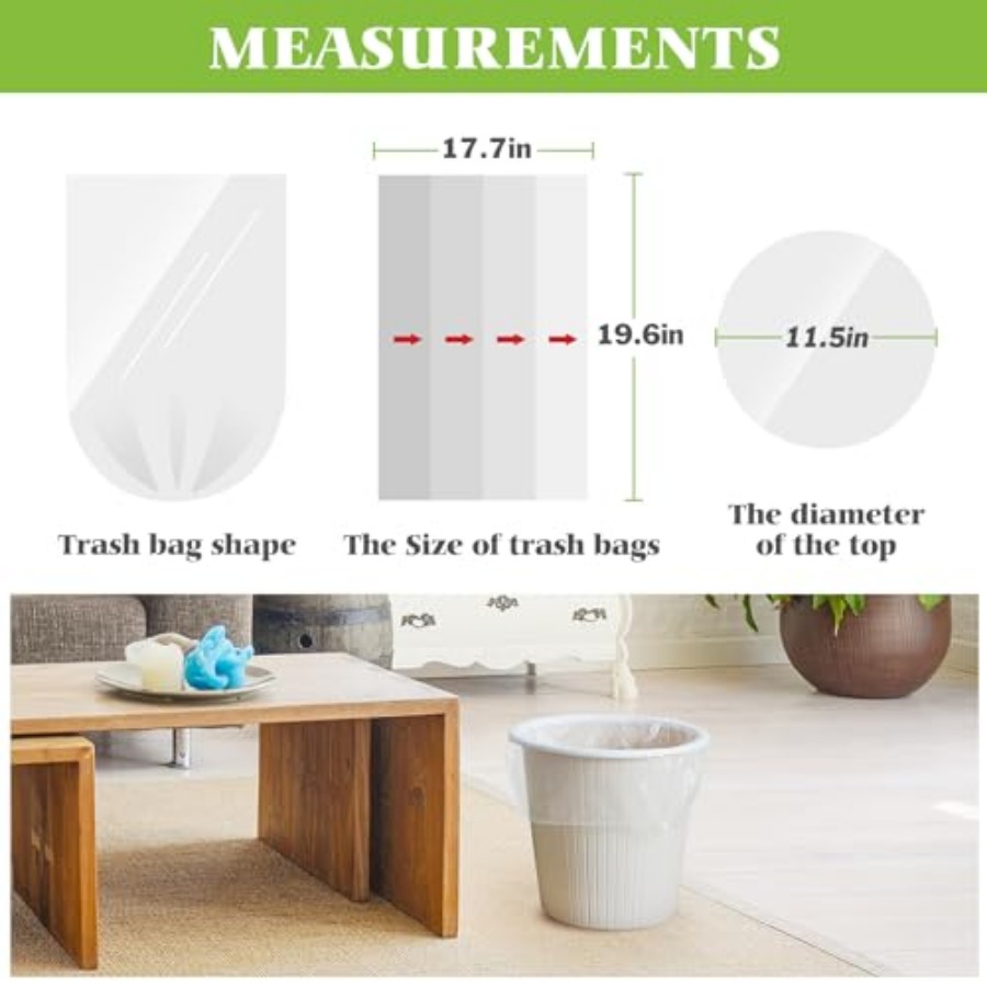 4 Gallon 80 Counts Small Trash - Home Bathroom Trash Can ulasan dan harga
